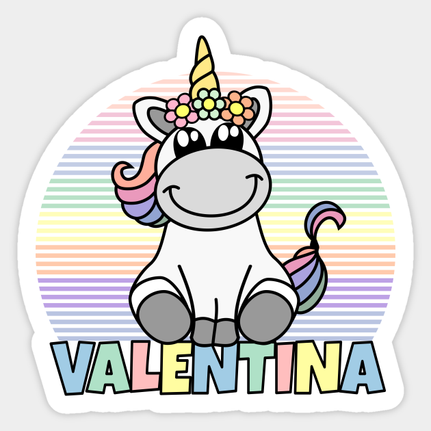 valentina-first-name-cute-unicorn-rainbow-valentina-name-sticker